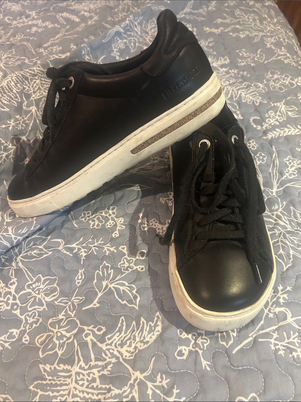 Black Low-Top Women’s Birkenstock Sneakers - Casual Lace-Up